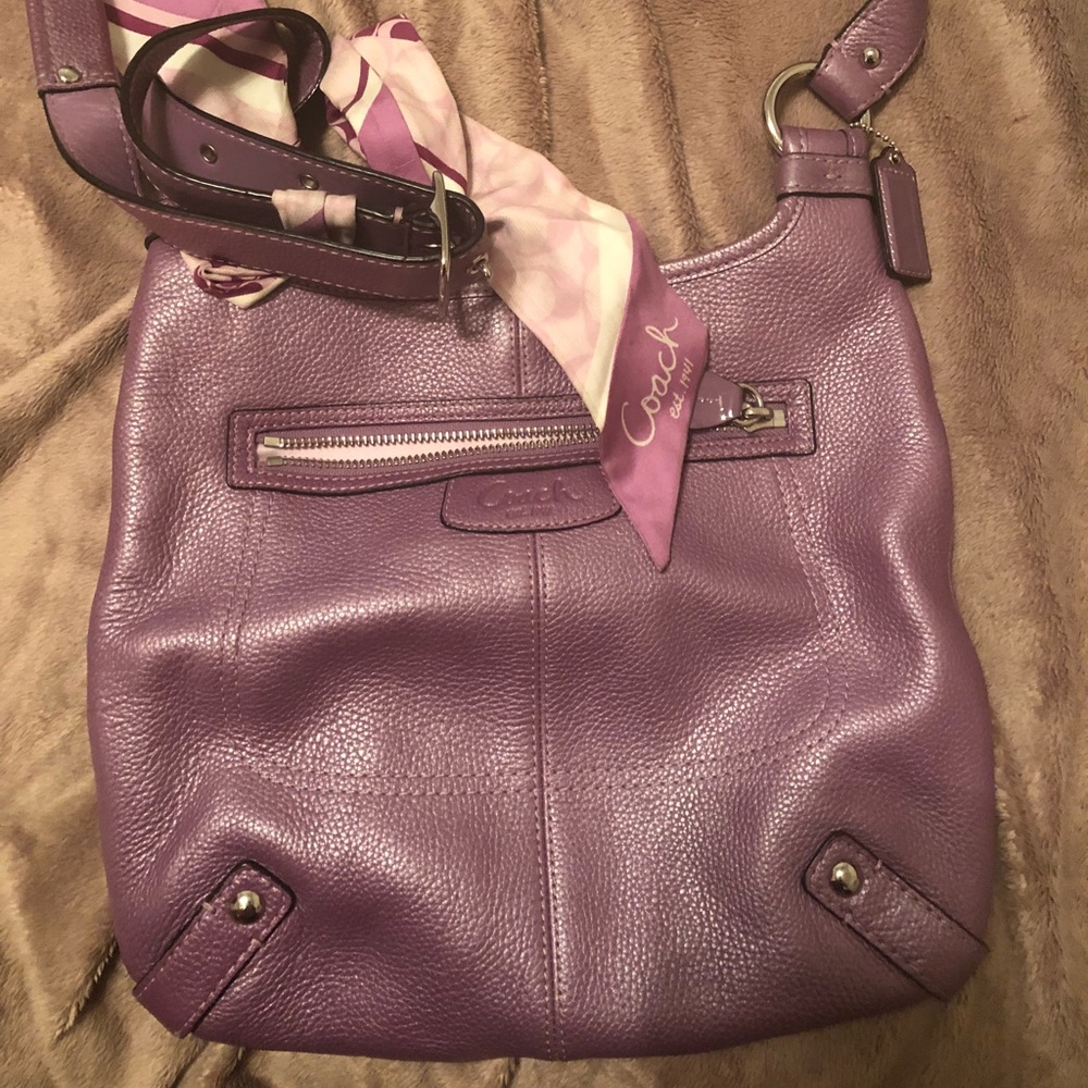 Purple Coach Bag